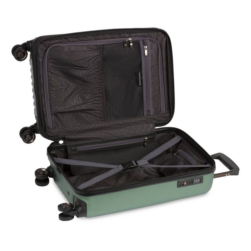 slide 10 of 18, SWISSGEAR Energie Hardside Carry On Spinner Suitcase - Verdun Green, 1 ct