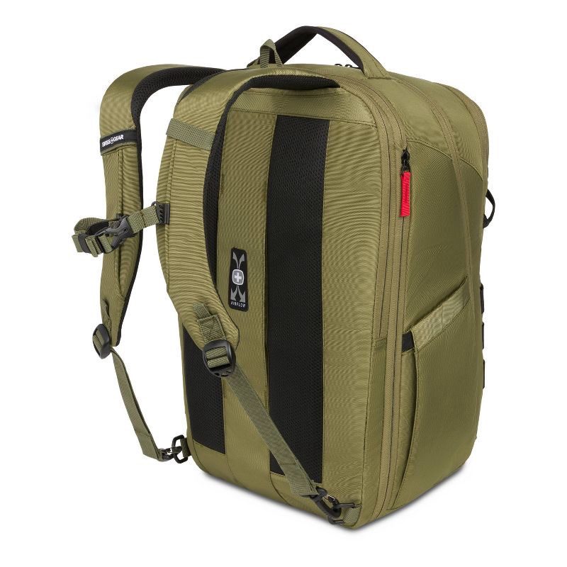 slide 2 of 21, SwissGear 45L Travel Backpack with RFID Blocking Pocket - Olive Branch, 45 liter