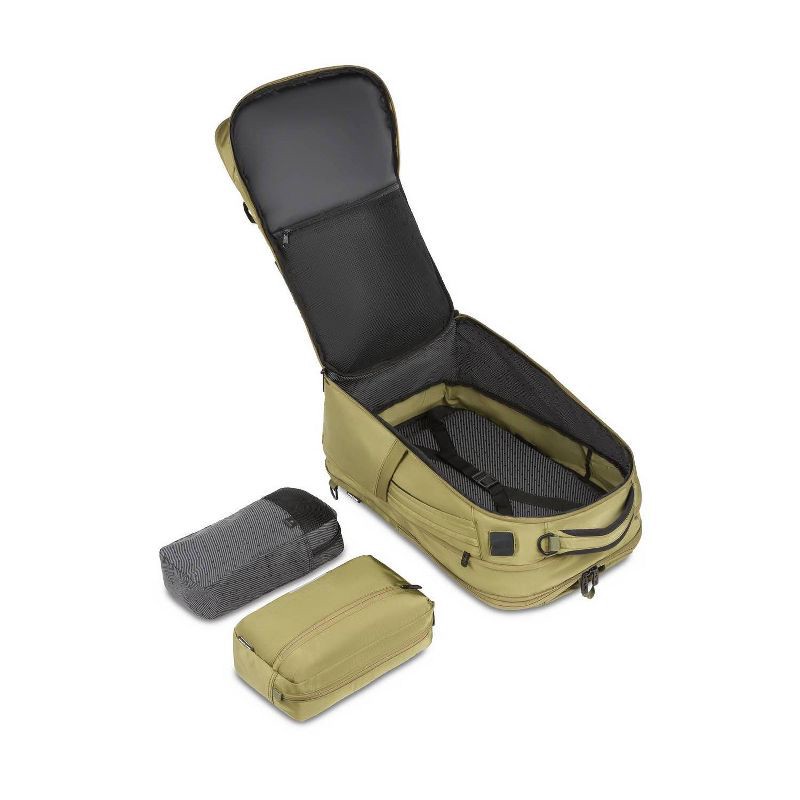 slide 7 of 12, SWISSGEAR 45L Travel Backpack with RFID Blocking Pocket - Olive Branch: Polyester, Fits 17" Laptop, 45 liter