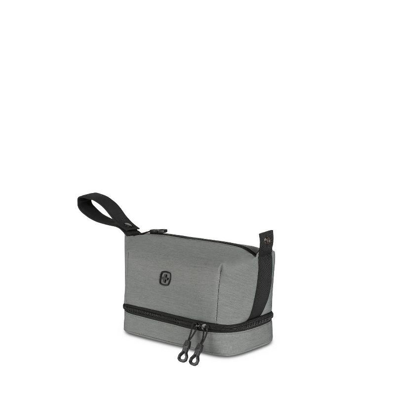 slide 5 of 10, SWISSGEAR Deluxe Travel Dopp Kit - Gray: Toiletry Organizer with Mesh Pocket, 1 ct