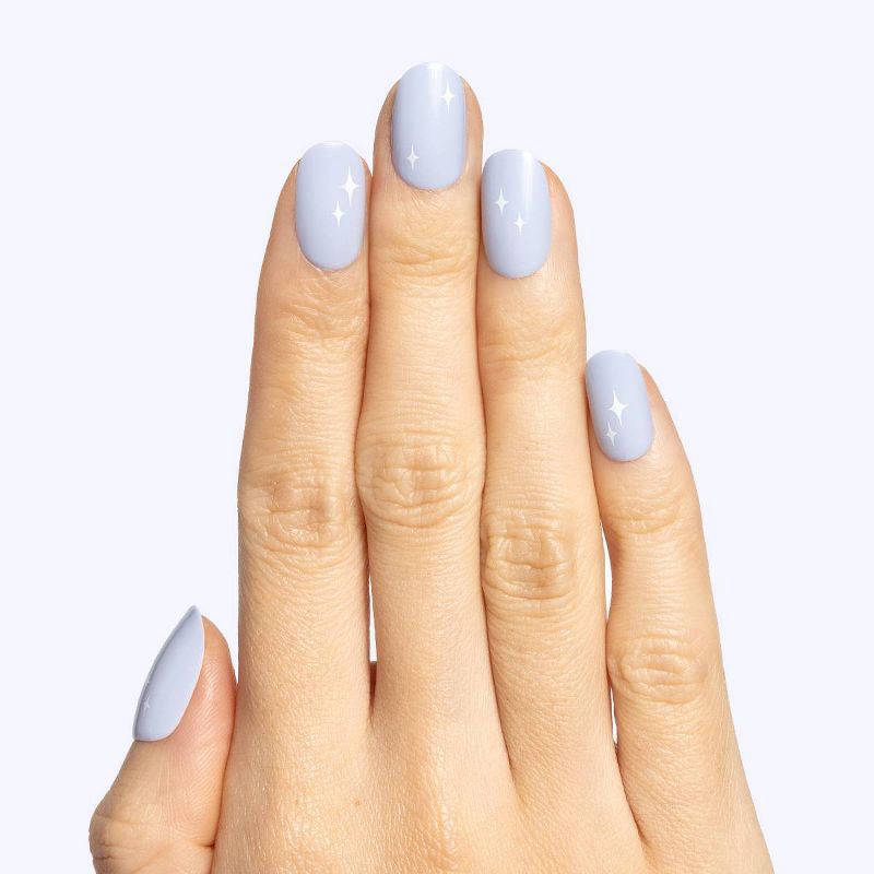 slide 3 of 4, Olive & June Fake Nails - S Round - Sparkle Accent - 32ct, 32 ct