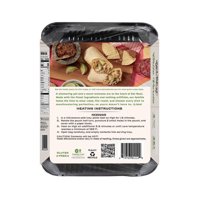 slide 3 of 8, Del Real Foods Pork Chile Verde - 12oz, 12 oz