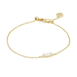 Kendra Scott Emma Delicate 14K Gold Over Brass Chain Bracelet - Mother of Pearl