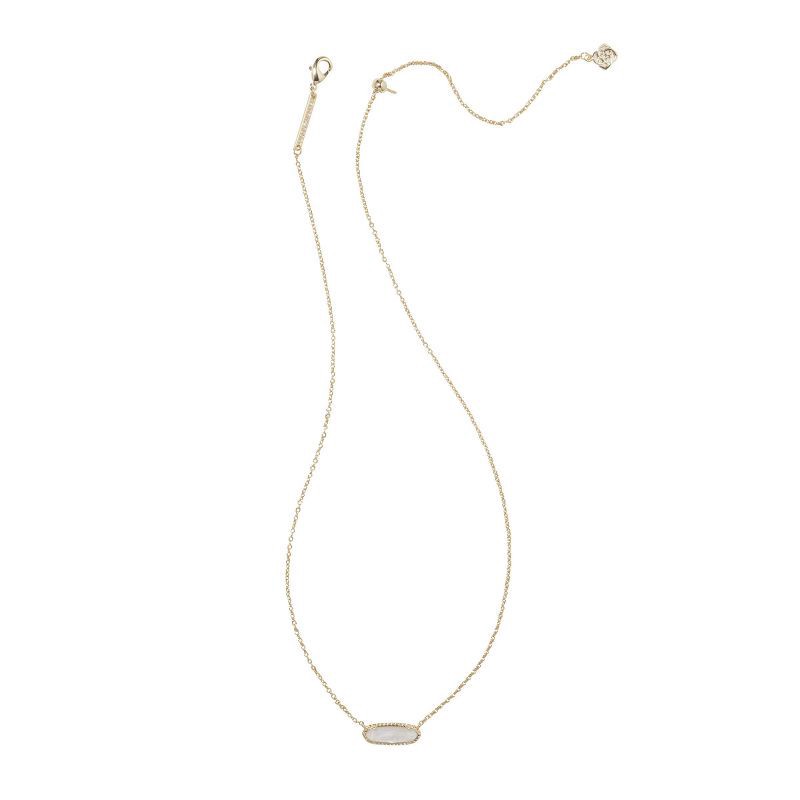 slide 2 of 3, Kendra Scott Eva 14K Gold Over Brass Pendant Necklace - Pearl: Lobster Claw Clasp, 19" Length, 1 ct