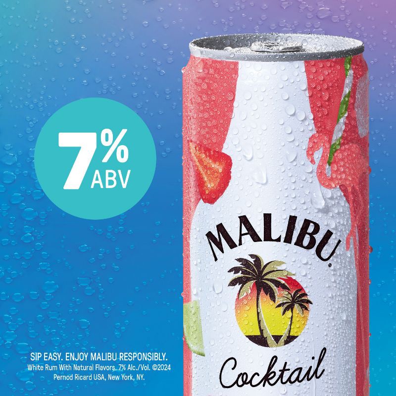 slide 4 of 10, Malibu Cocktails Variety Pack - 8pk/355ml Cans, 8 ct, 355 ml