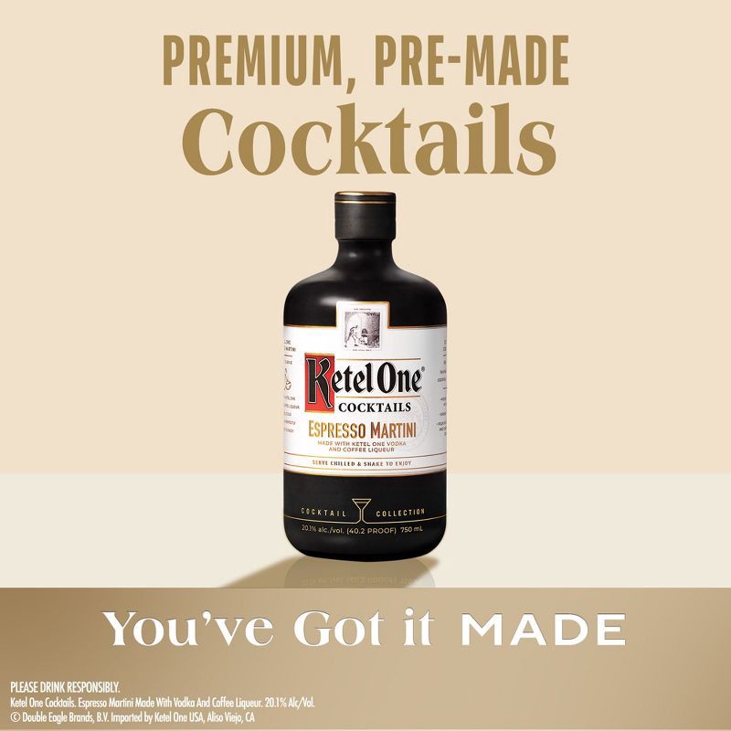 slide 2 of 8, Ketel One Espresso Martini Cocktail - 375ml Bottle, 375 ml