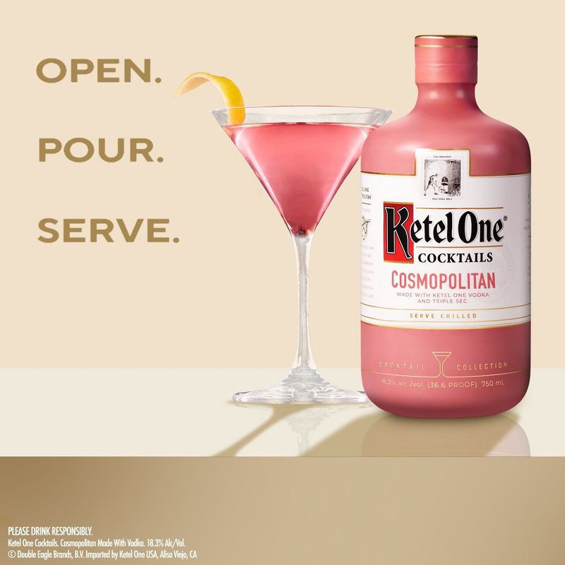 slide 10 of 12, Ketel One Cosmopolitan Cocktail - 375ml Bottle, 375 ml