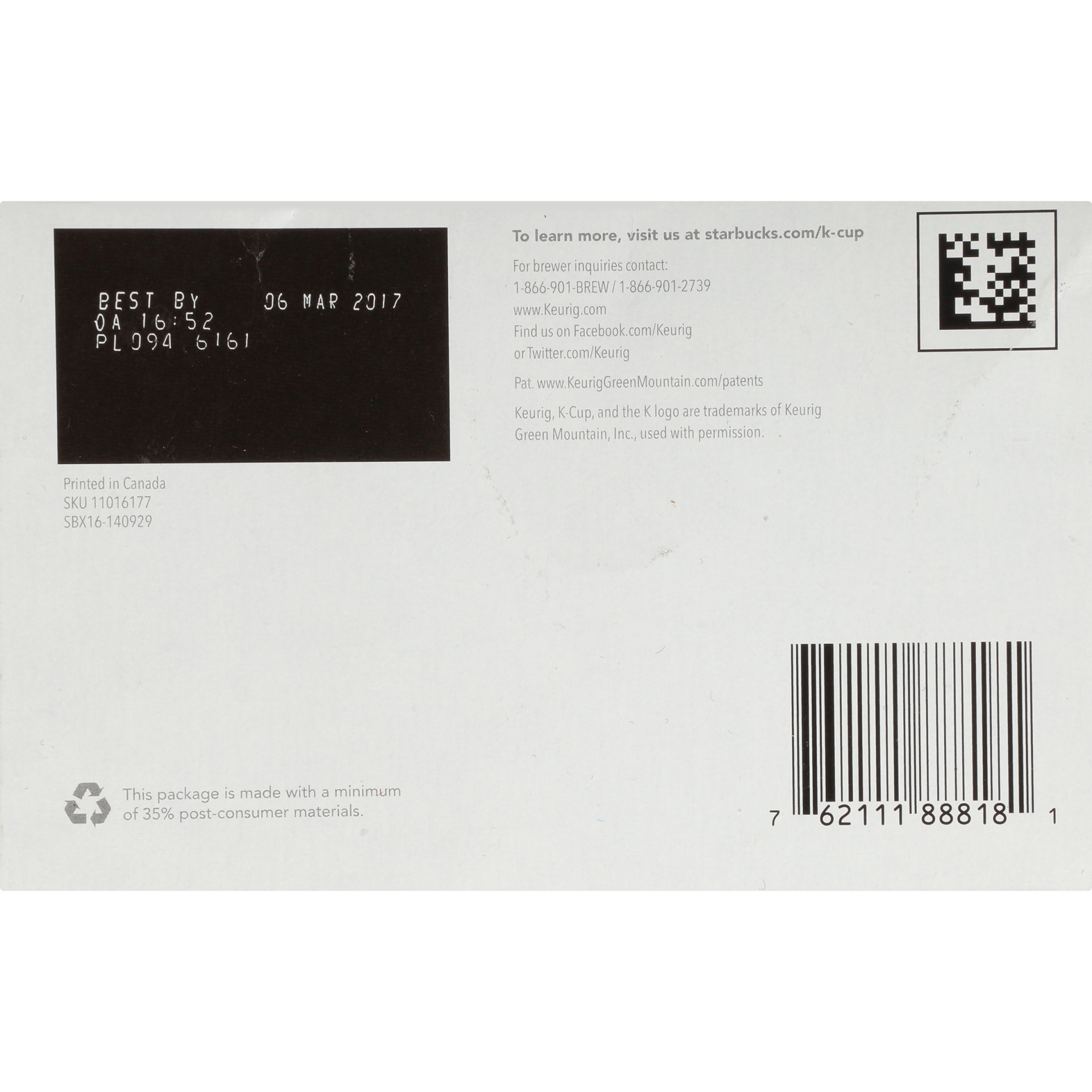 slide 3 of 7, Starbucks Single-Origin Dark Roast Ground Sumatra Coffee 10 - 0.40 oz K-Cup Pods, 10 ct