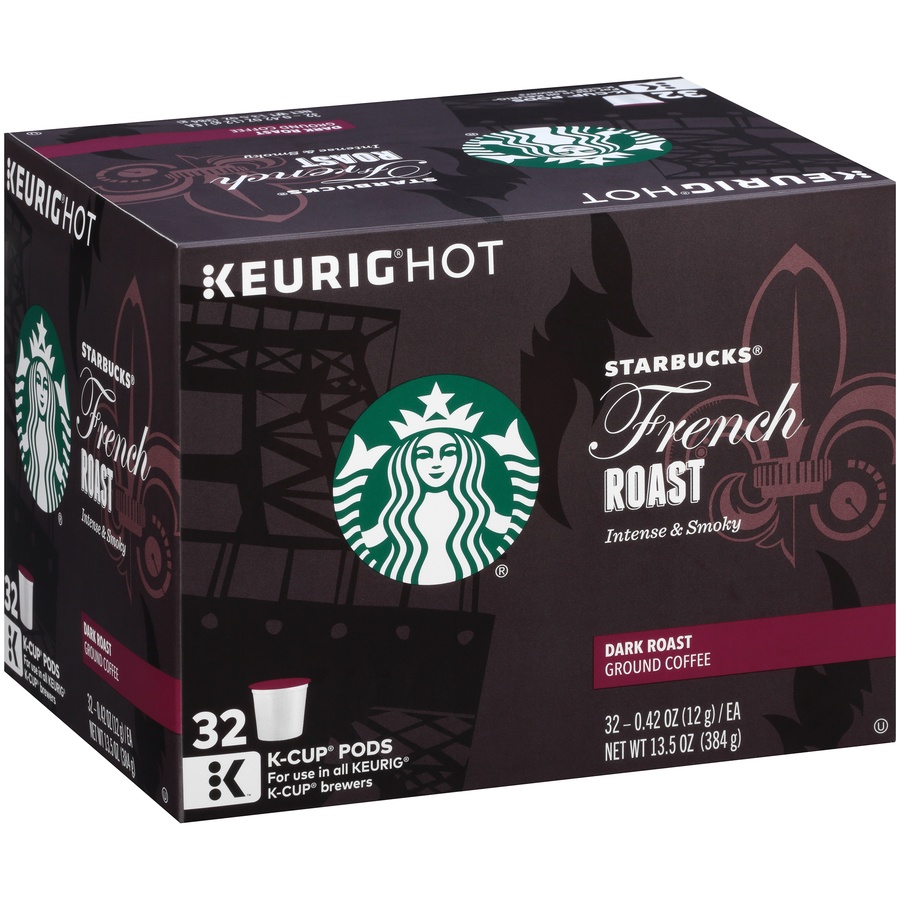 slide 5 of 7, Starbucks French Roast Dark Roast Coffee Cup Pods - 32 ct, 32 ct