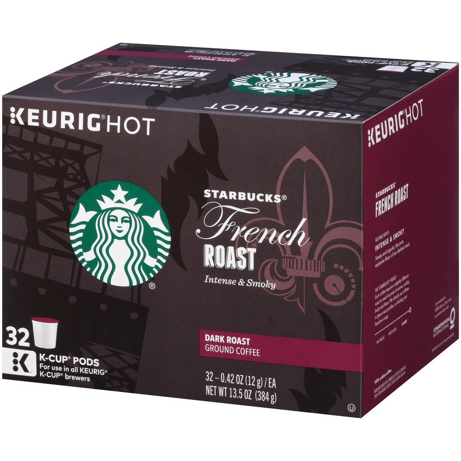 slide 2 of 7, Starbucks French Roast Dark Roast Coffee Cup Pods - 32 ct, 32 ct