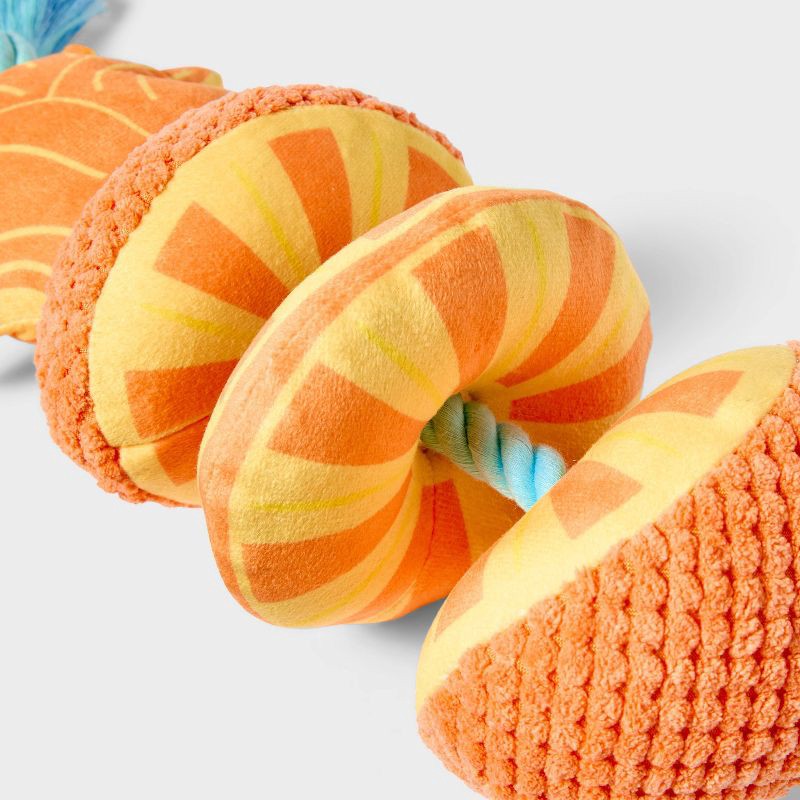 slide 3 of 3, 16" Pineapple with Rope Dog Toy - Sun Squad™, 1 ct