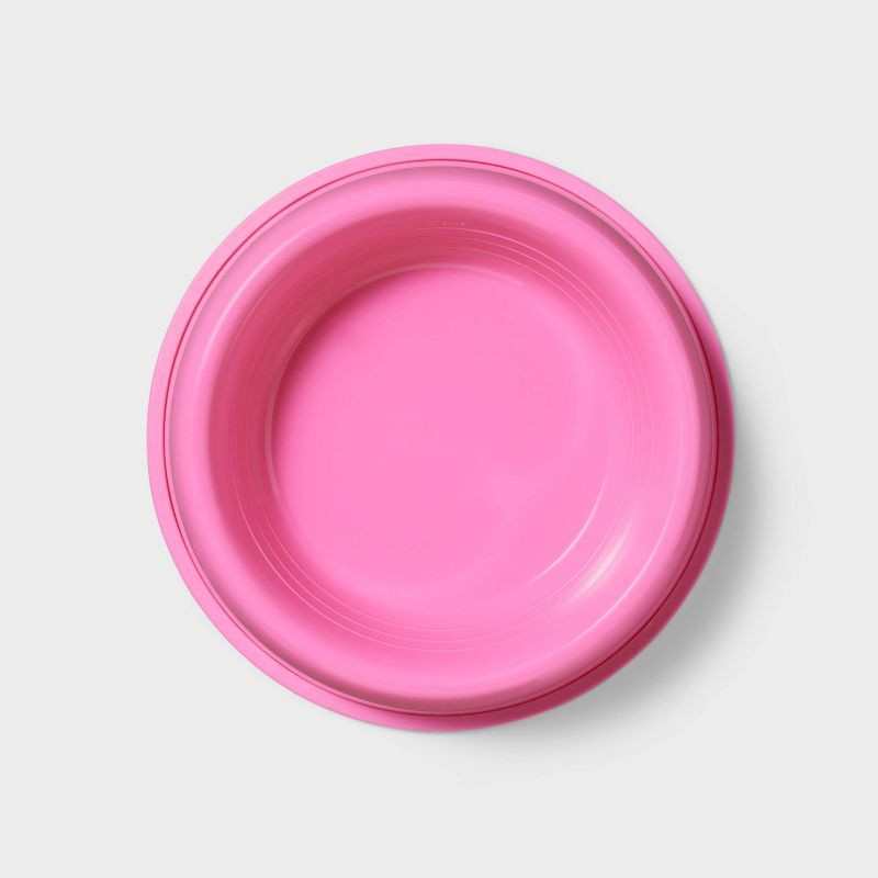 slide 2 of 3, 20oz Plastic Cat and Dog Bowl - Sun Squad™ Pink, 20 oz