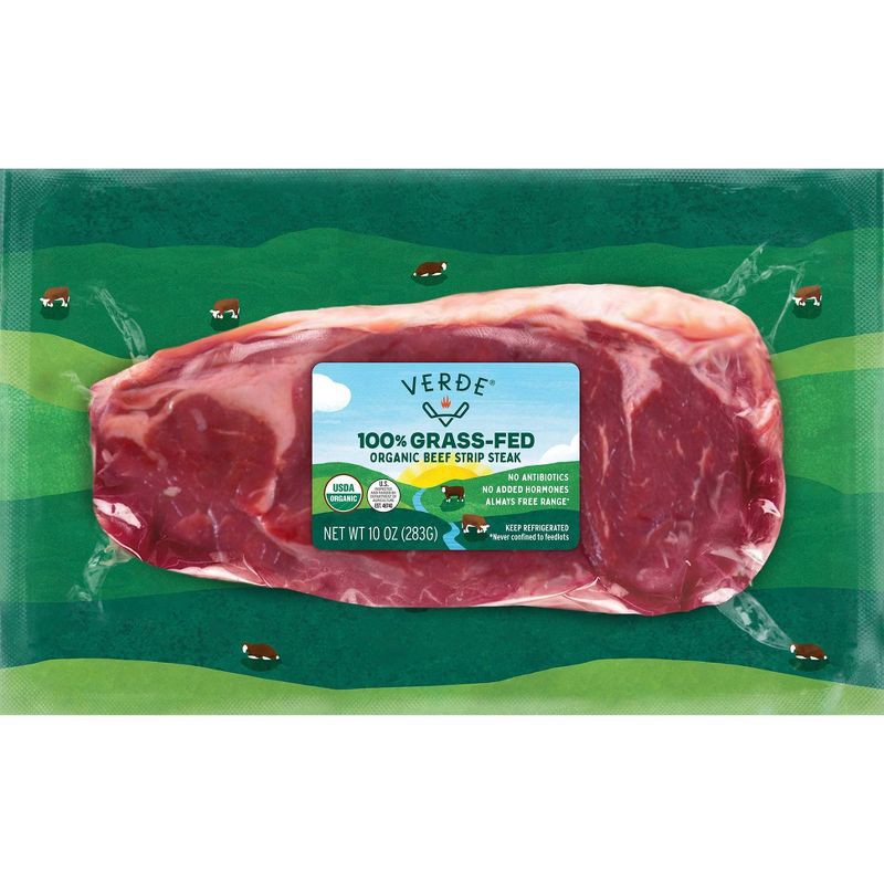 slide 1 of 4, Verde Farms Organic Grassfed Strip - 10oz, 10 oz