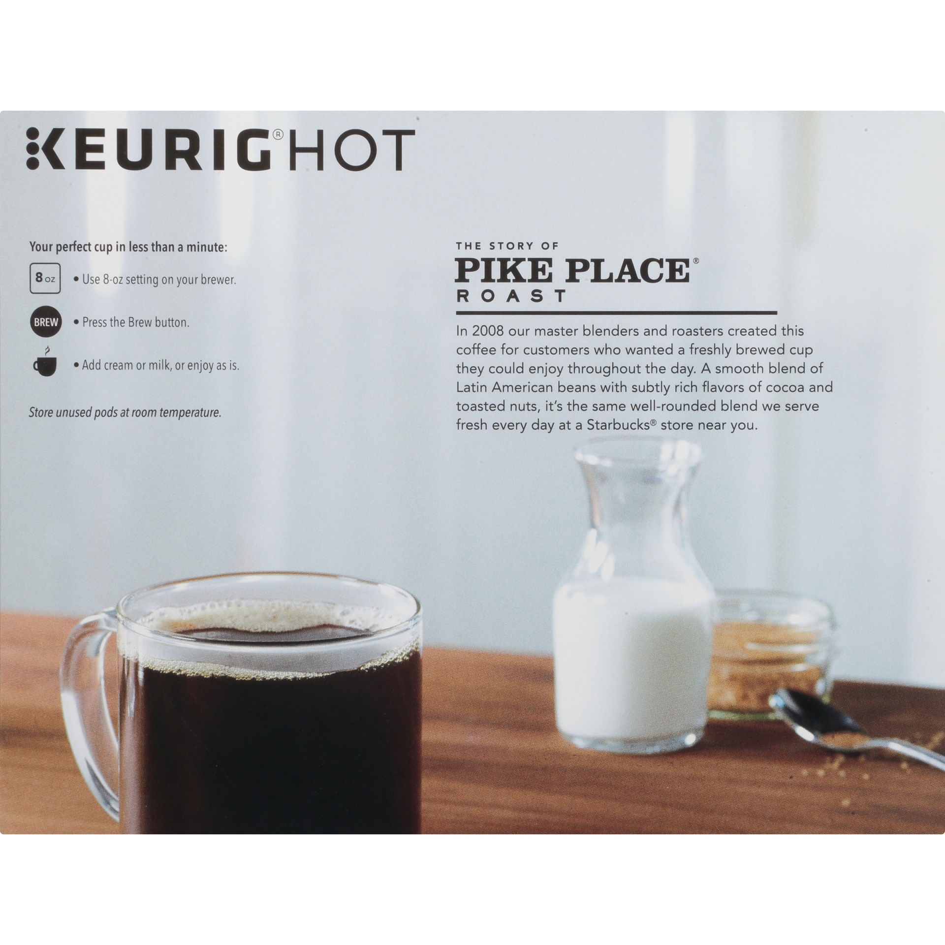 slide 6 of 7, Starbucks Pike Place Medium Roast Coffee - Keurig K-Cup Pods - 32 ct, 32 ct