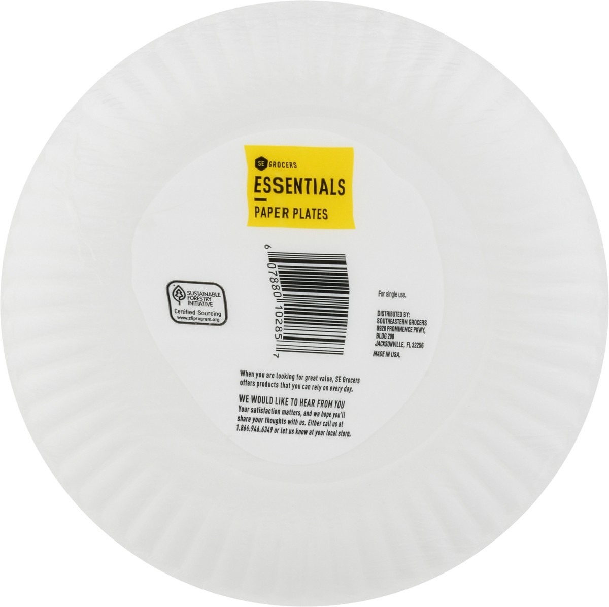 slide 5 of 10, SE Grocers  Essentials Paper Plates, 40 ct