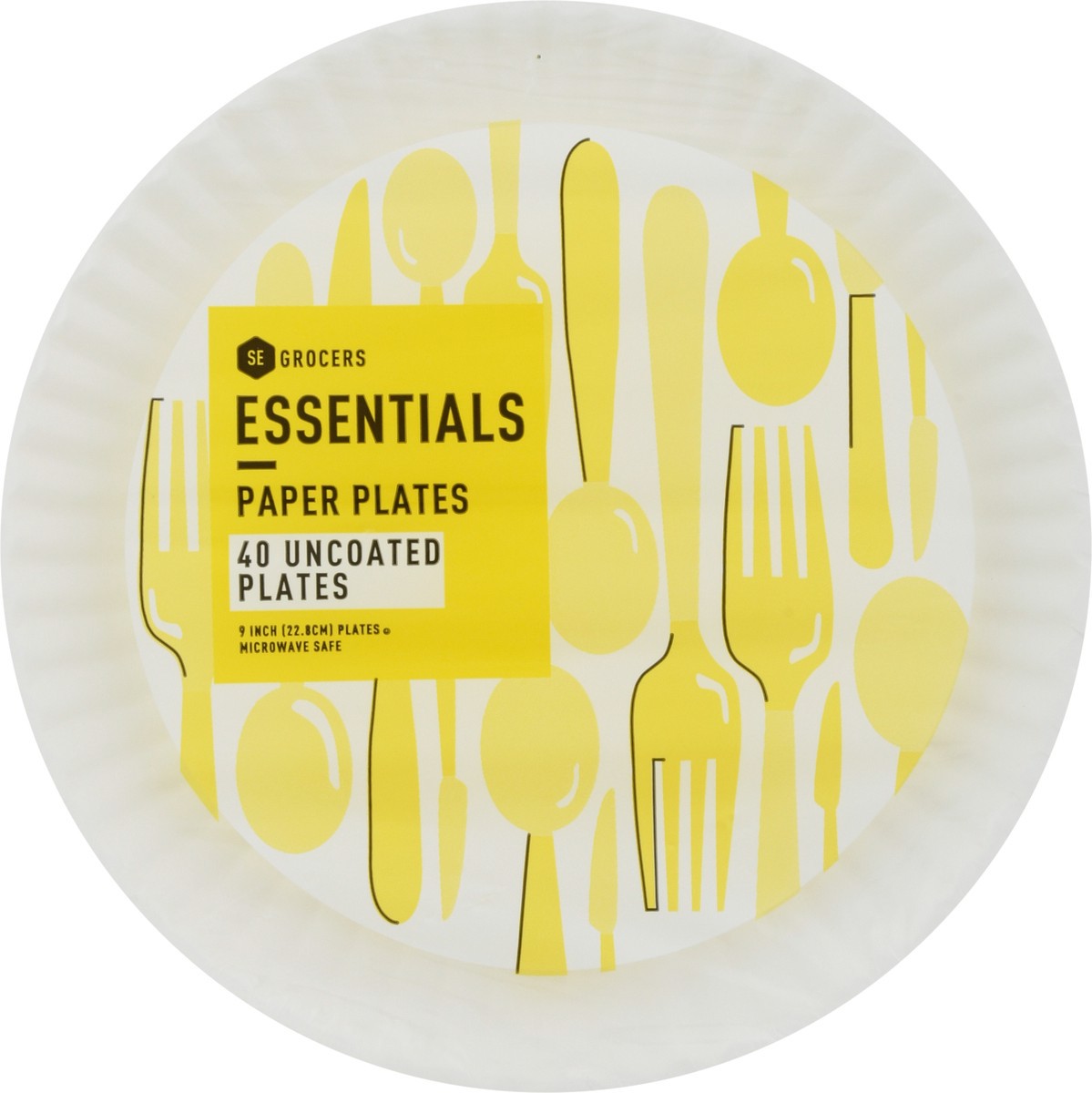 slide 2 of 10, SE Grocers  Essentials Paper Plates, 40 ct