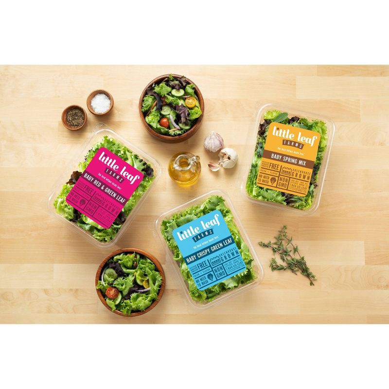 slide 3 of 5, Fresh Little Leaf Farms Baby Crispy Green Leaf Lettuce - 4oz, 4 oz