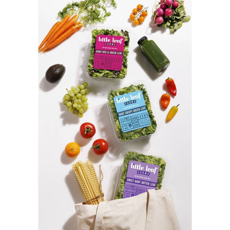 slide 4 of 5, Fresh Little Leaf Farms Baby Crispy Green Leaf Lettuce - 4oz, 4 oz