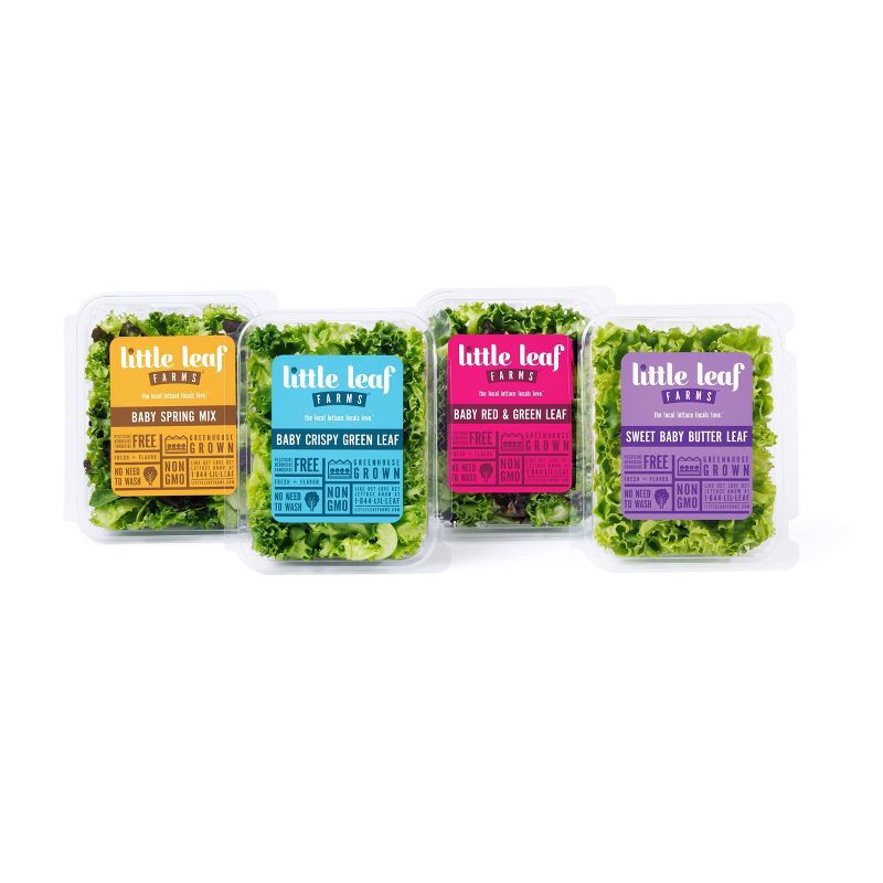 slide 3 of 4, Little Leaf Farms Fresh Sweet Baby Butter Lettuce - 4oz, 4 oz