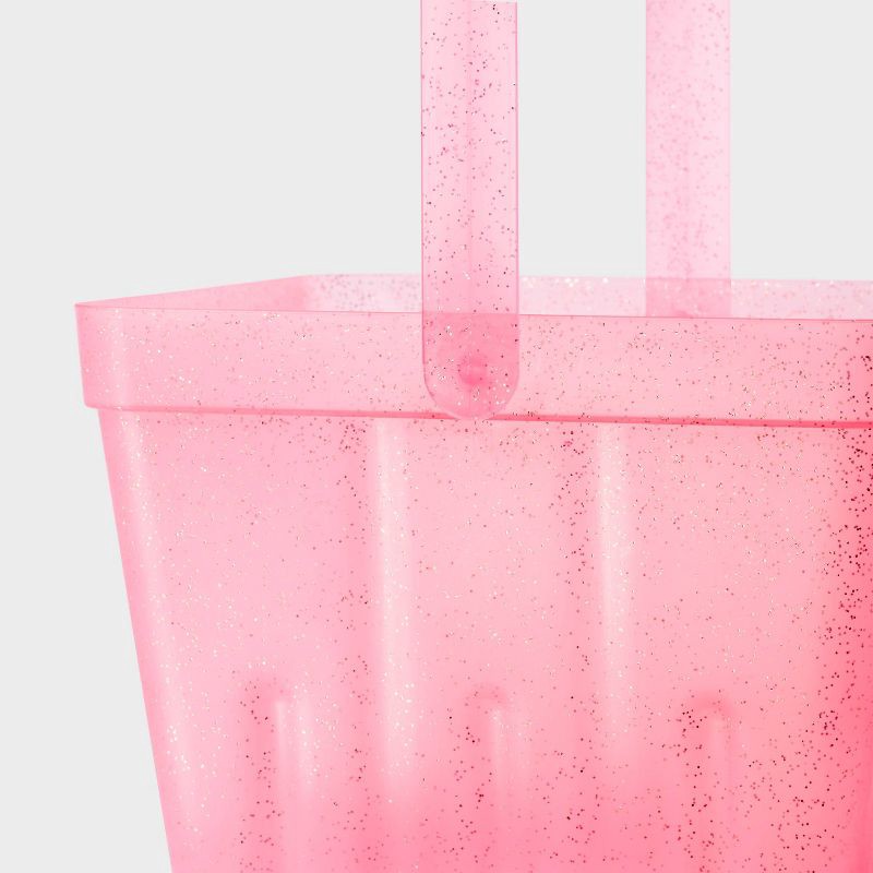 slide 3 of 3, Easter Plastic Berry Basket Pink - Spritz™, 1 ct