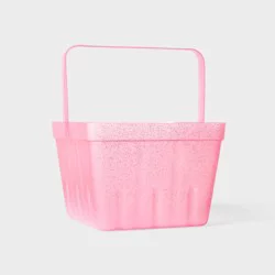 Easter Plastic Berry Basket Pink - Spritz™