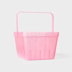 Easter Plastic Berry Basket Pink - Spritz™
