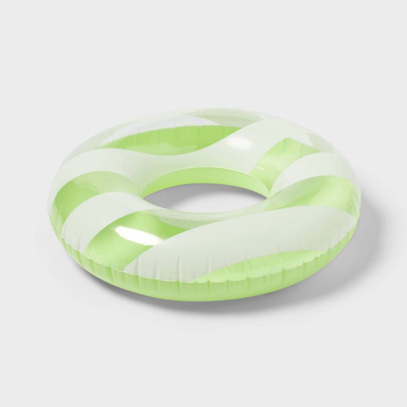 slide 1 of 5, 31" Inflatable Swim Tube Yellow - Sun Squad™, 1 ct