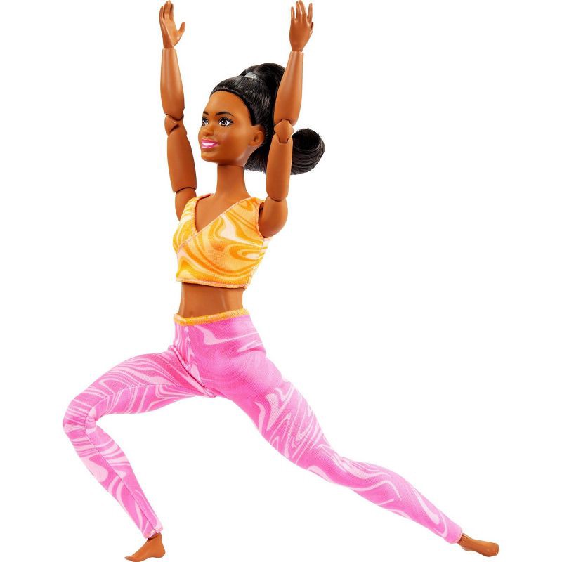 slide 4 of 6, Barbie Made to Move Fashion Doll, Brunette Wearing Removable Sports Top & Pants, 22 Bendable Joints (Target Exclusive), 1 ct