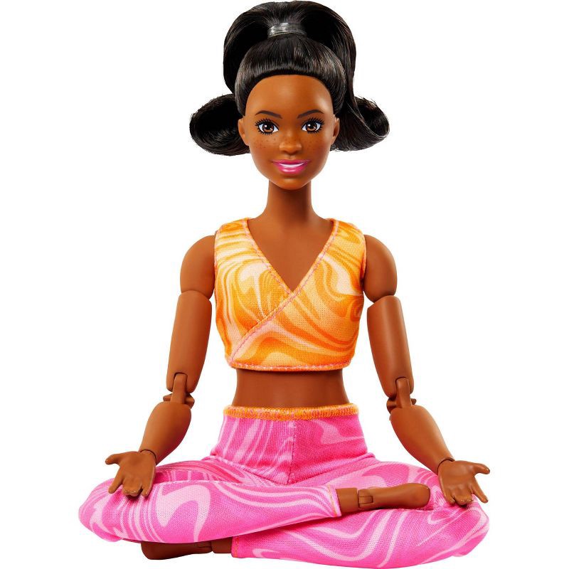 slide 5 of 6, Barbie Made to Move Fashion Doll, Brunette Wearing Removable Sports Top & Pants, 22 Bendable Joints (Target Exclusive), 1 ct