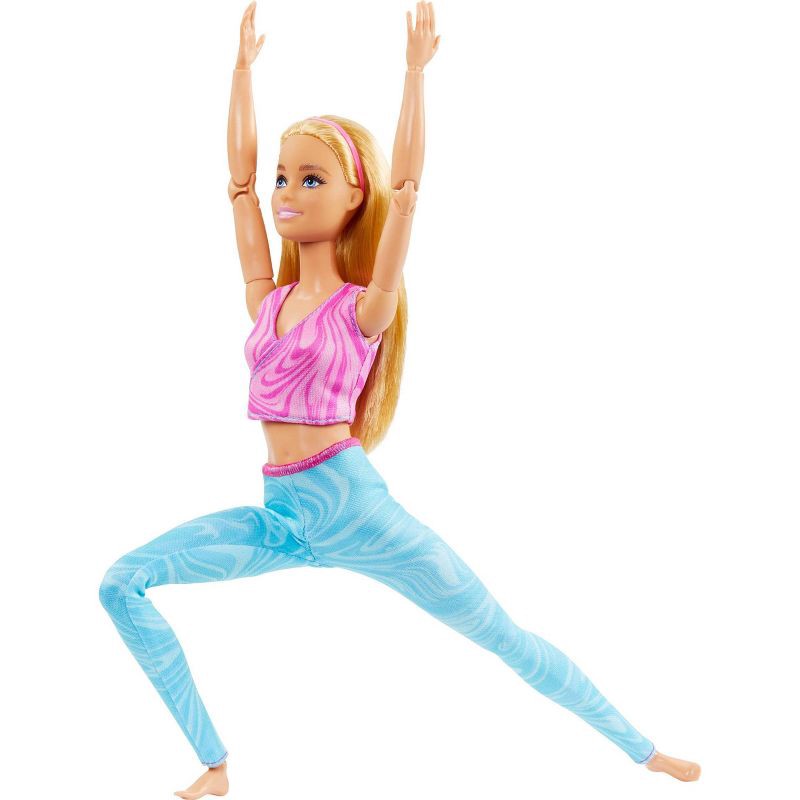 slide 3 of 6, Barbie Made to Move Blonde Fashion Doll Wearing Removable Sports Top & Pants (Target Exclusive), 1 ct