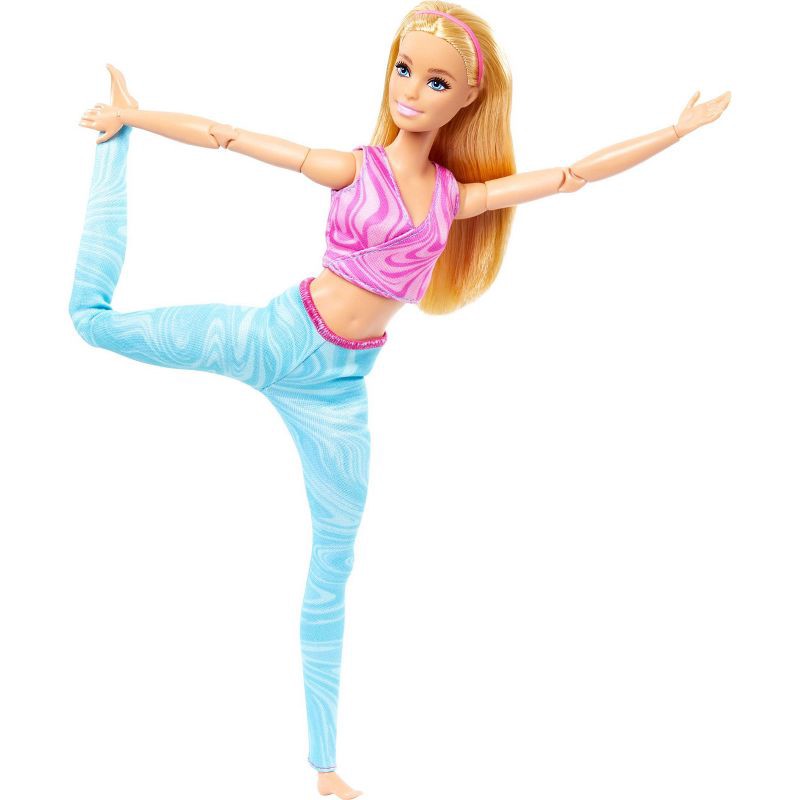 slide 4 of 6, Barbie Made to Move Blonde Fashion Doll Wearing Removable Sports Top & Pants (Target Exclusive), 1 ct