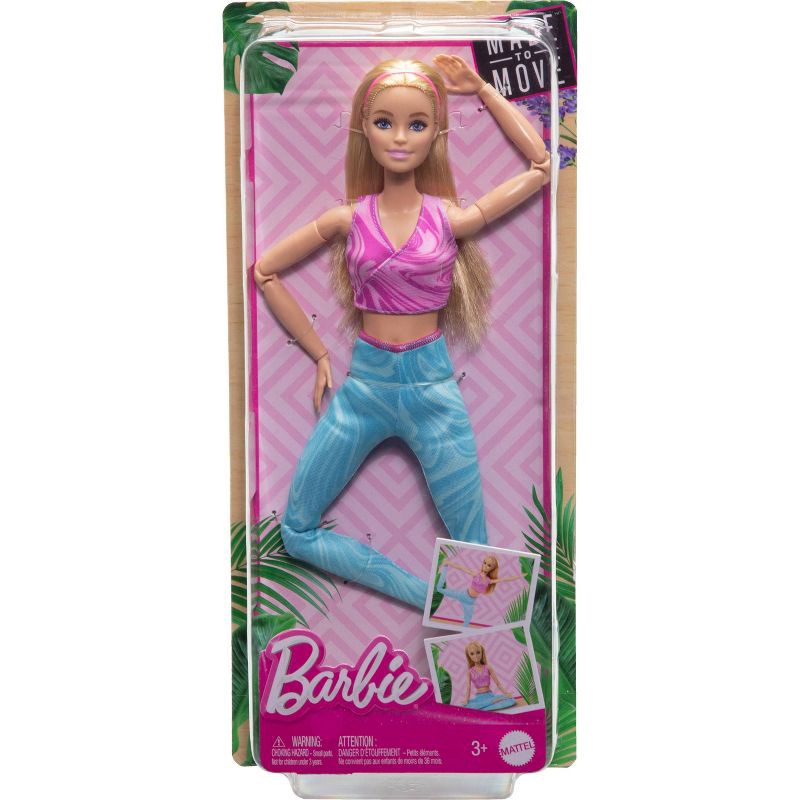 slide 6 of 6, Barbie Made to Move Blonde Fashion Doll Wearing Removable Sports Top & Pants (Target Exclusive), 1 ct