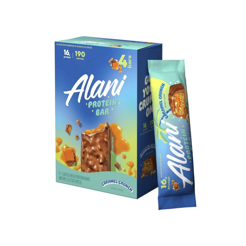 slide 2 of 5, Alani Nu Alani Protein Bars Caramel Crunch - 4ct/6.77oz, 4 ct, 6.77 oz