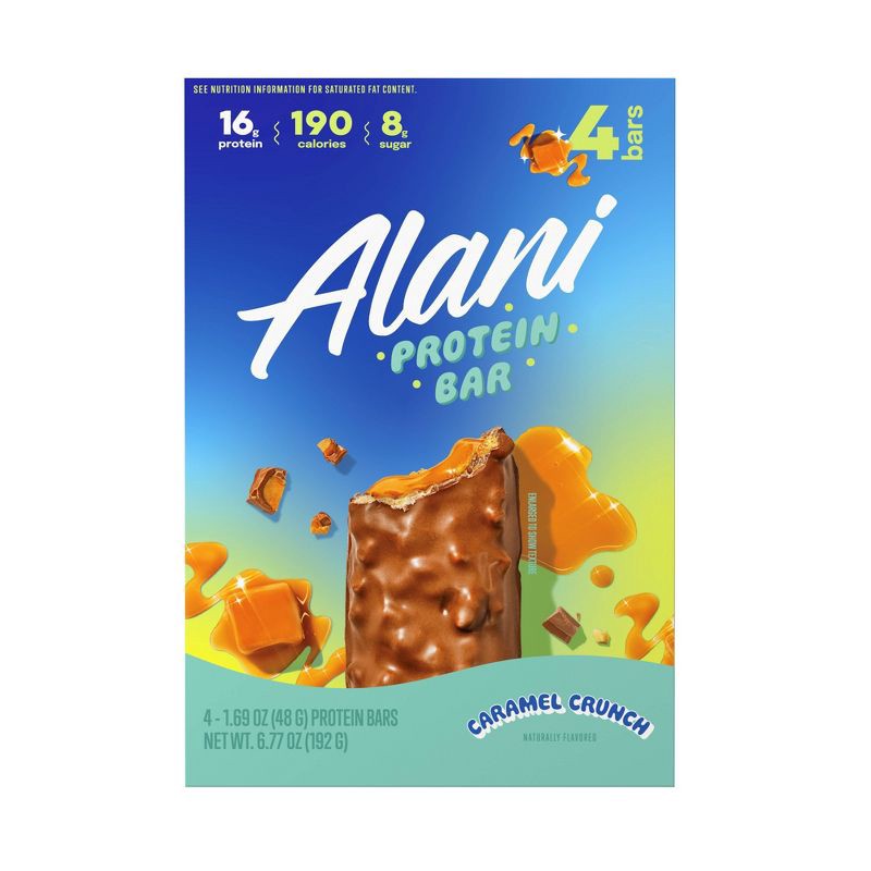 slide 1 of 5, Alani Nu Alani Protein Bars Caramel Crunch - 4ct/6.77oz, 4 ct, 6.77 oz