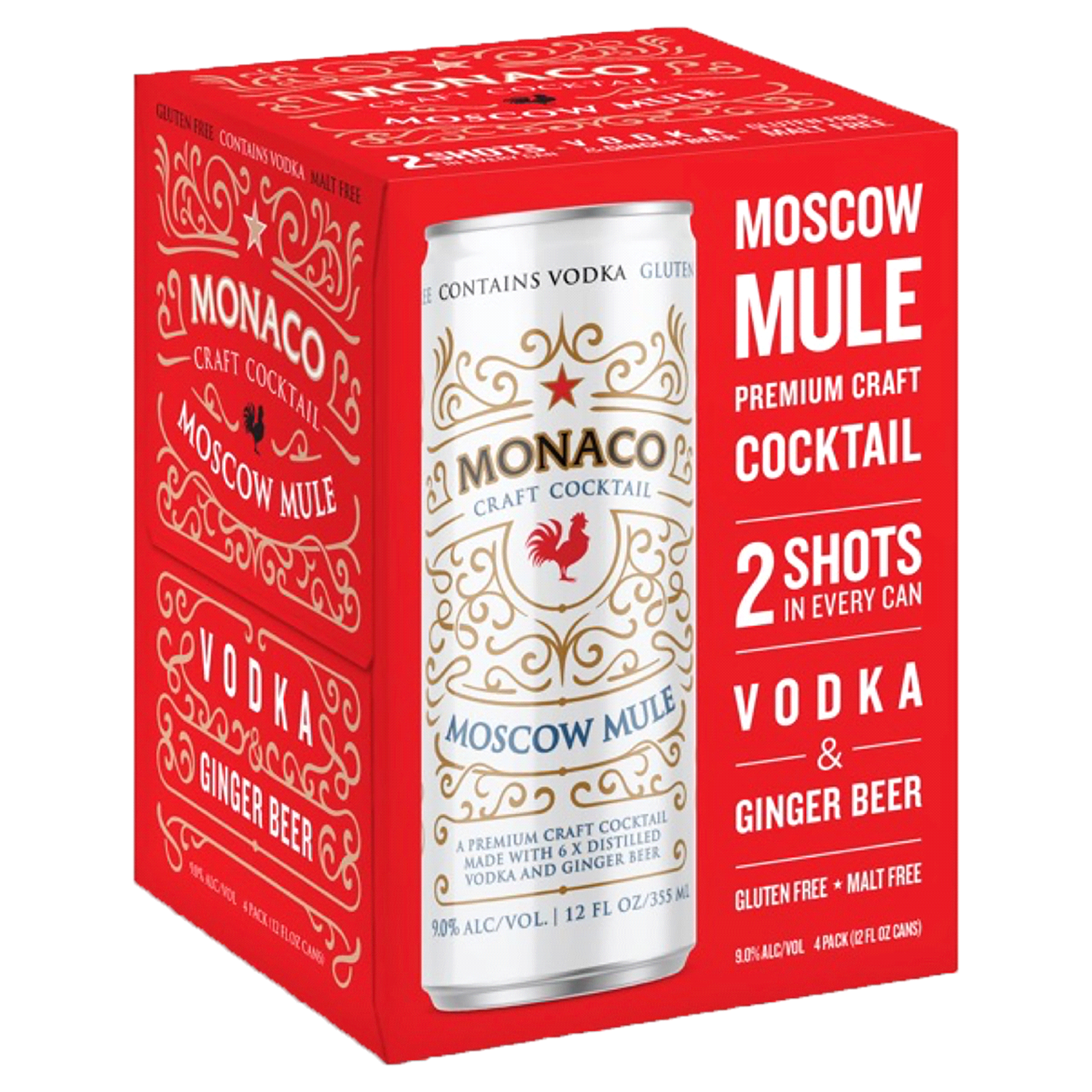 slide 2 of 2, Monaco Cocktail Moscow Mule, 4 ct; 12 oz