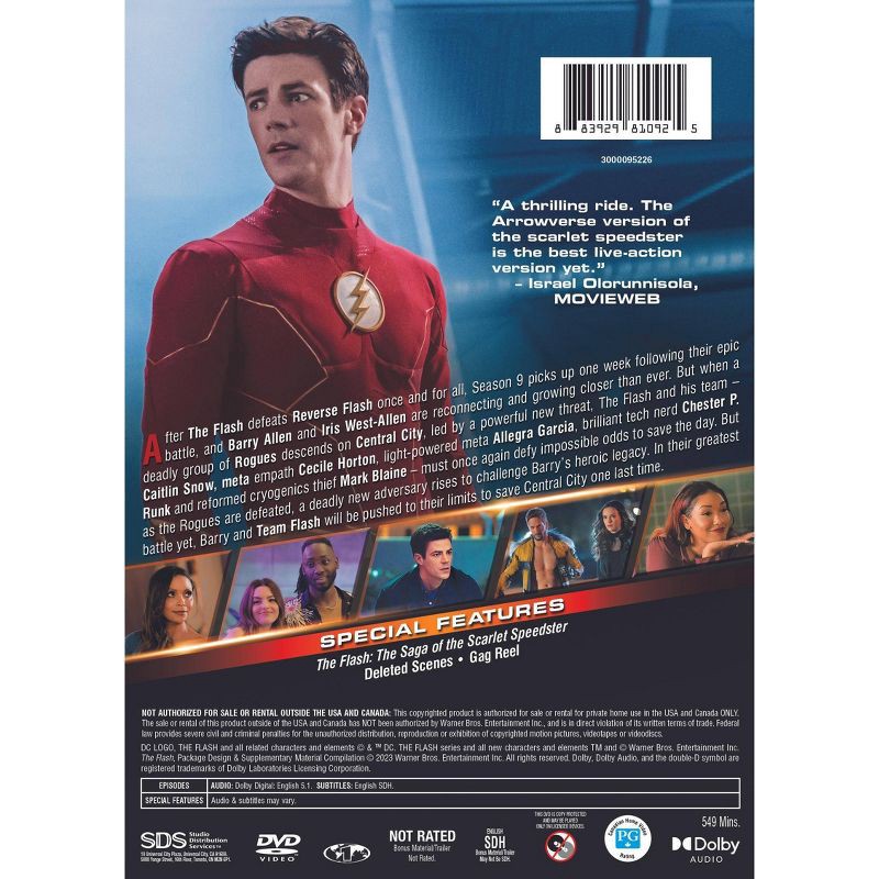 slide 3 of 3, Warner Home Video The Flash: The Complete Ninth Season (DVD)(2023), 1 ct
