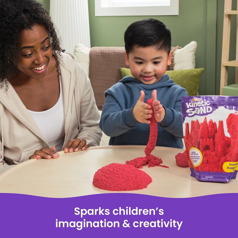 slide 5 of 7, Kinetic Sand 2lb Bag Red, 2 lb