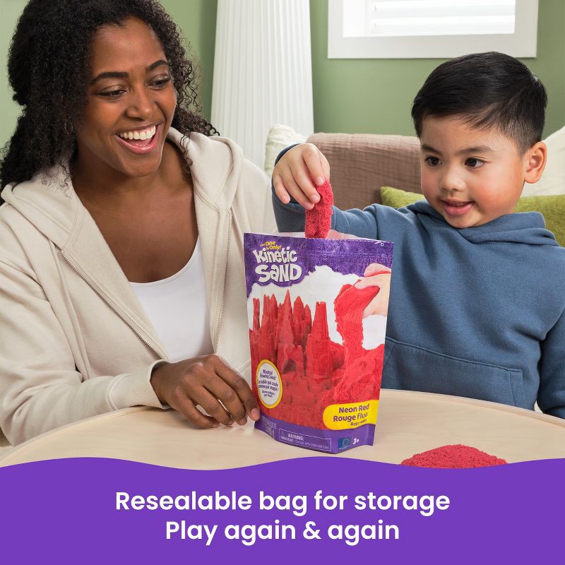 slide 7 of 7, Kinetic Sand 2lb Bag Red, 2 lb