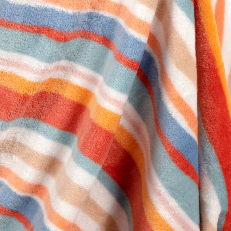 slide 2 of 4, Wavy Striped Printed Plush Throw Blanket - Room Essentials™, 1 ct