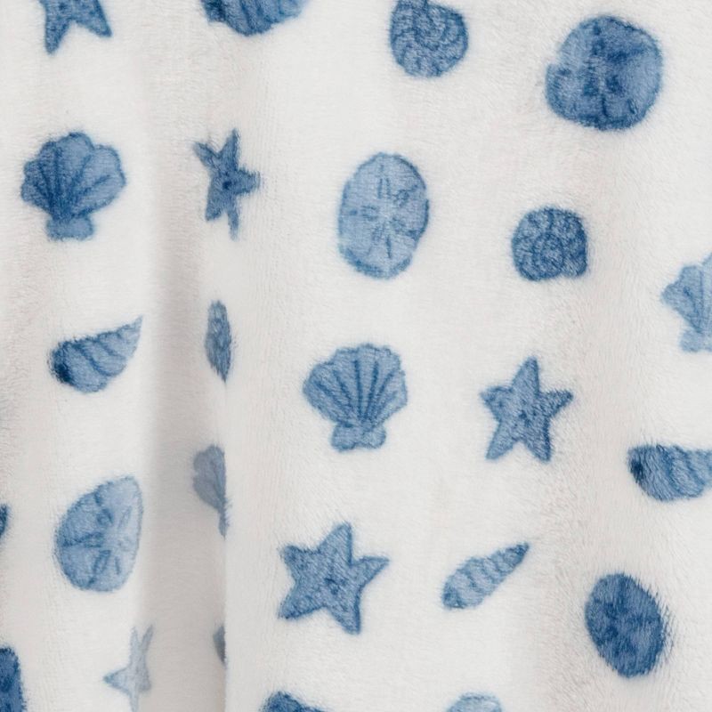 slide 4 of 4, Seashell Mix Printed Plush Throw Blanket - Room Essentials™, 1 ct