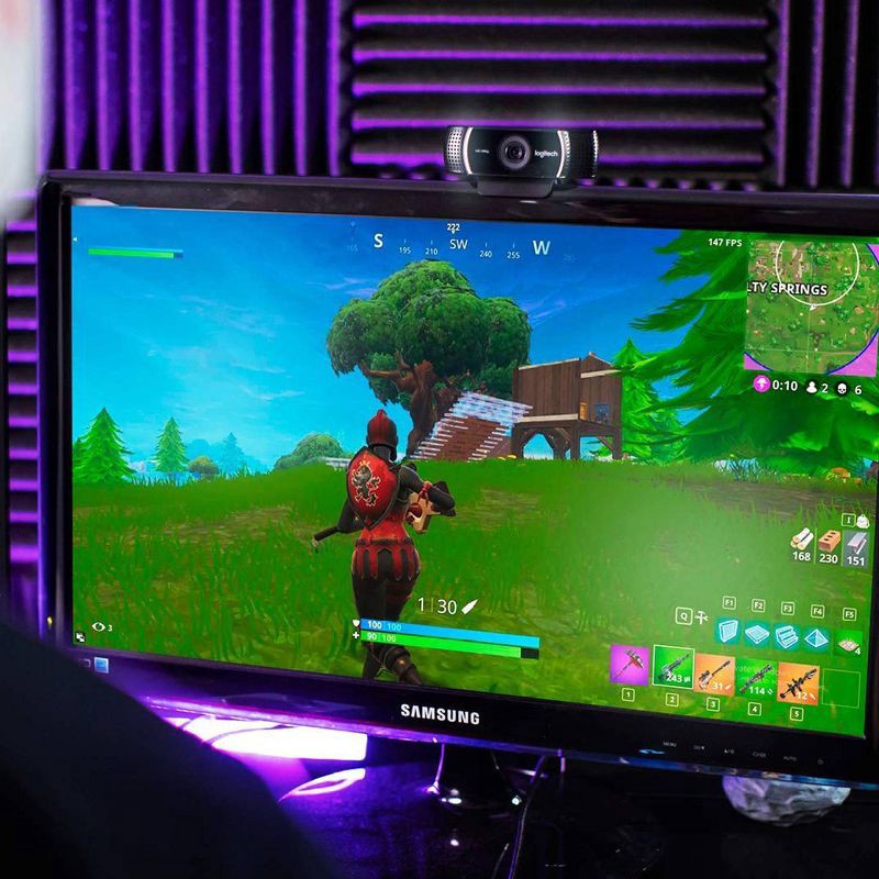 slide 3 of 7, Logitech 1080p Pro Stream Webcam - Black, 1 ct