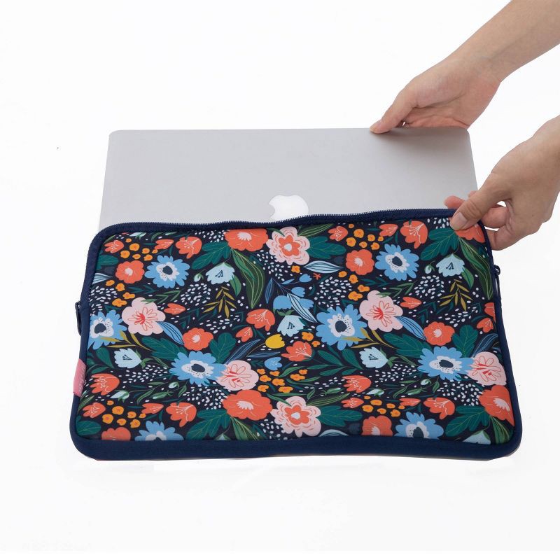 slide 3 of 4, Dabney Lee 14" Laptop Sleeve - Blue, 1 ct