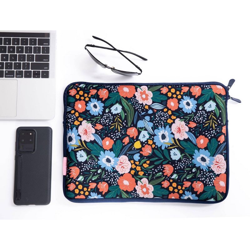 slide 4 of 4, Dabney Lee 14" Laptop Sleeve - Blue, 1 ct