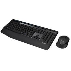 Logitech MK345 Wireless Keyboard - Black: Full Size with 10-Key Pad & Wrist Rest