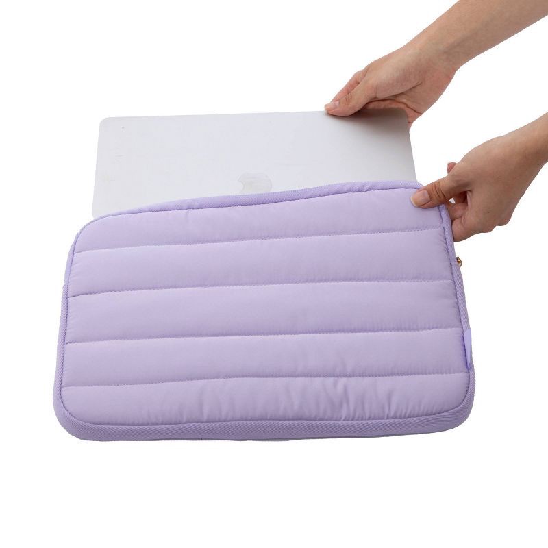 slide 3 of 4, Dabney Lee 14" Laptop Sleeve-Lilac Purple, 1 ct