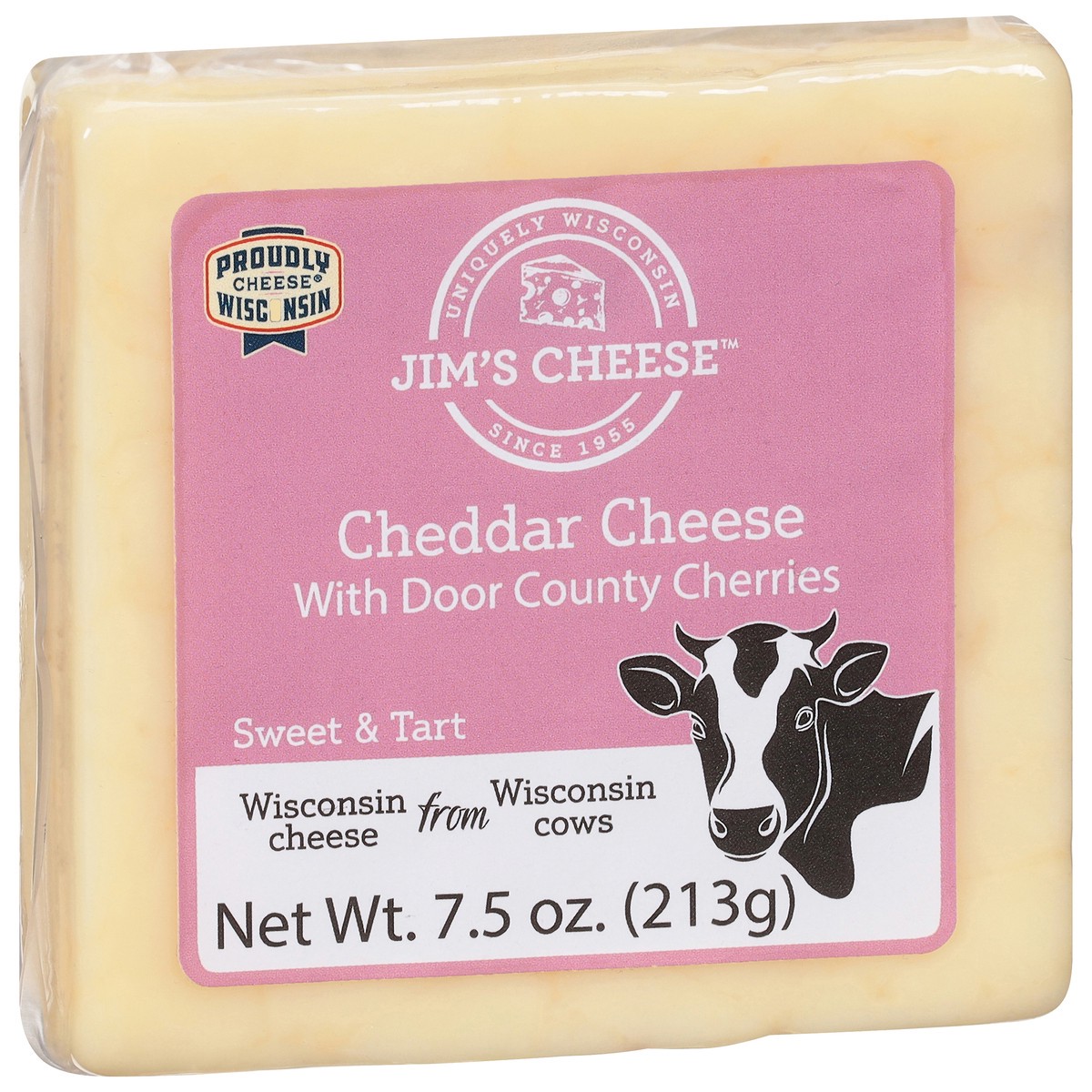 slide 9 of 9, Jim's Cheese Cheddar Cheese with Door County Cherries 7.5 oz, 7.5 oz