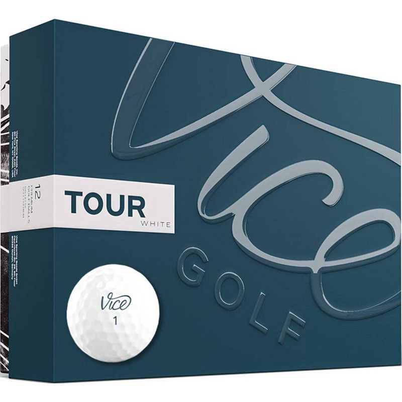 slide 1 of 5, Vice Golf Tour Golf Balls - White 12pk, 12 ct