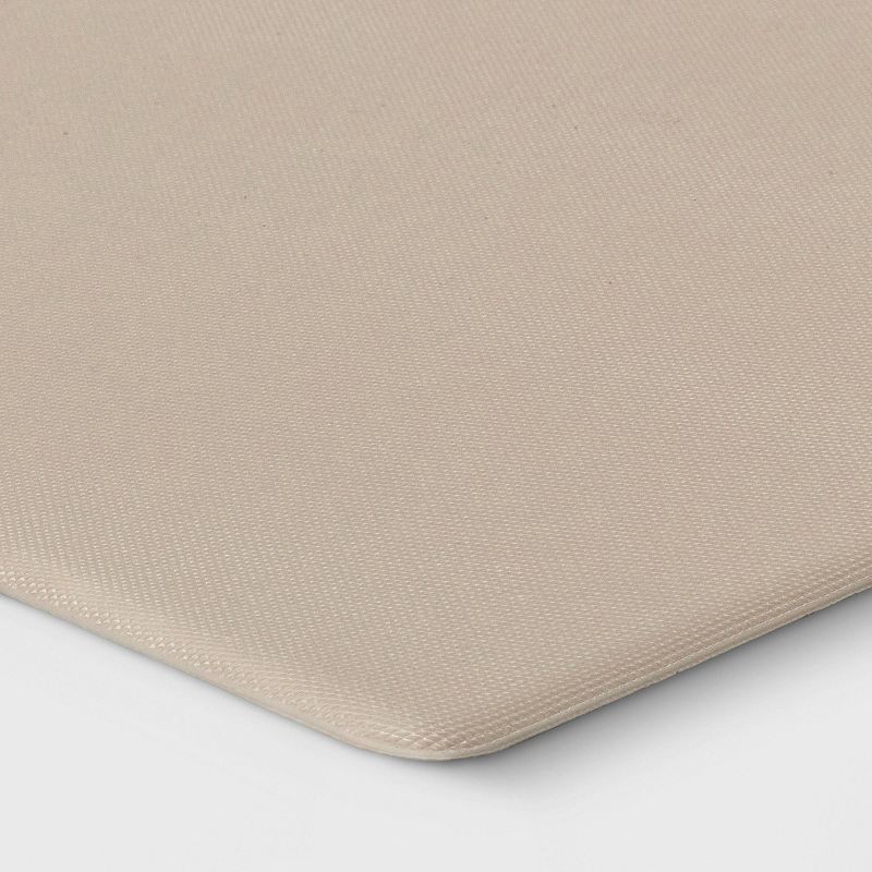 slide 4 of 4, 1'5"x2'6" Medallion Comfort Mat Blue - Threshold™: Skid-Resistant Indoor Floor Mat, Kitchen Use, Flat Pile, 1 ct