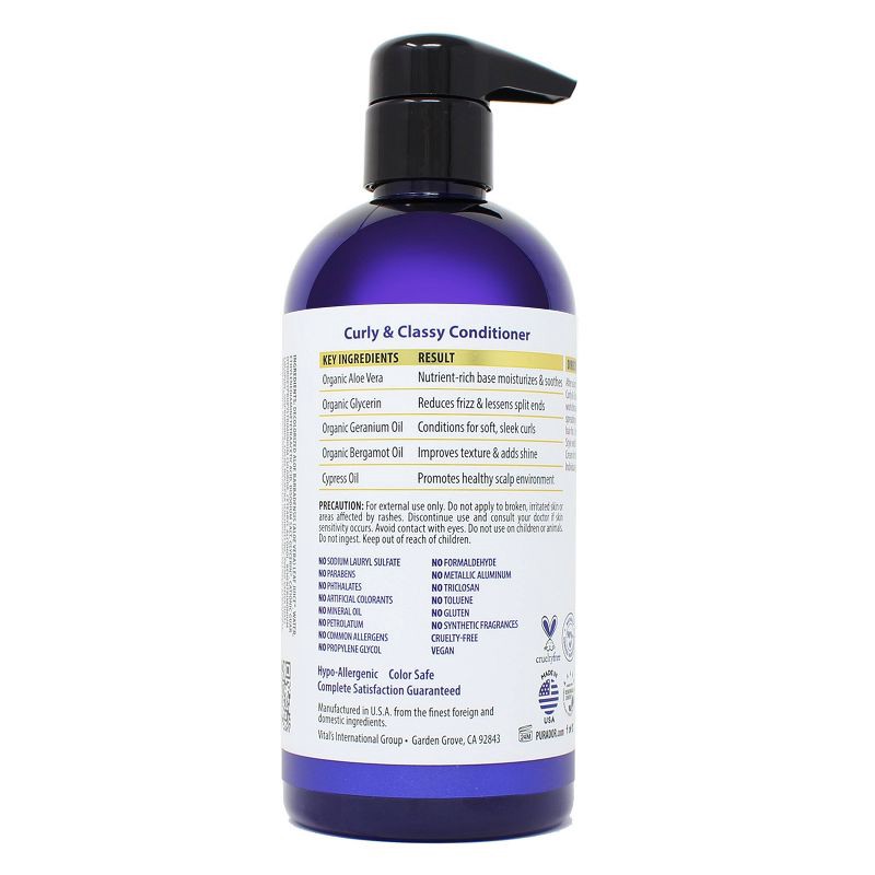slide 2 of 4, Pura d'or Curly & Classy Conditioner - 16 fl oz, 16 fl oz