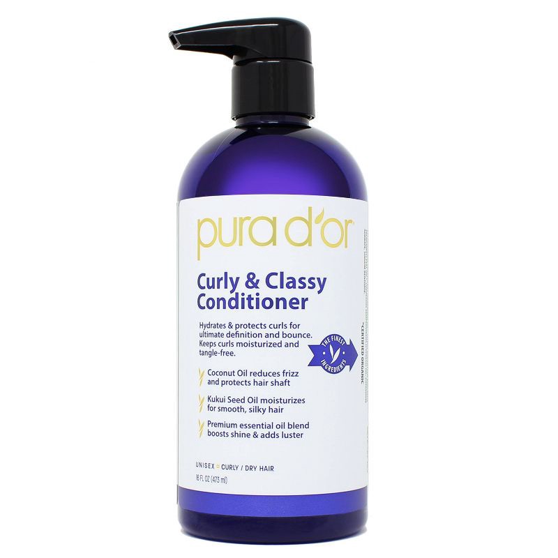 slide 1 of 4, Pura d'or Curly & Classy Conditioner - 16 fl oz, 16 fl oz